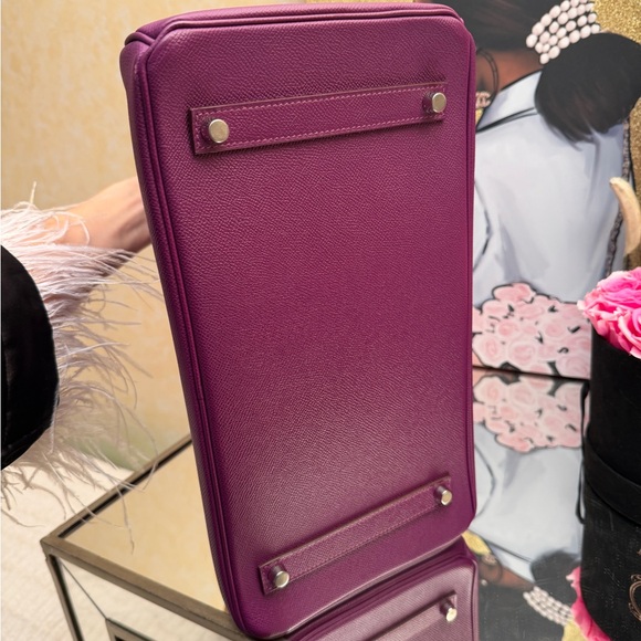 Hermes Birkin 35 Epsom Anemone Bag PHW - Picture 4 of 16